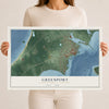 Greenport, New York map print, 12" x 18" Archival Matte Print mockup