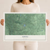 Greig, New York map print, 12" x 18" Archival Matte Print mockup