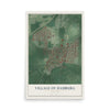 Hamburg, New York map print, 12" x 18" Archival Matte Print mockup