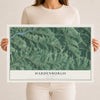 Hardenburgh, New York map print, 12" x 18" Archival Matte Print mockup