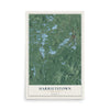 Harrietstown, New York map print, 12" x 18" Archival Matte Print mockup