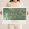 Harriman, New York map print, 12" x 18" Archival Matte Print mockup