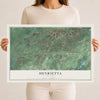 Henrietta, New York map print, 12" x 18" Archival Matte Print mockup