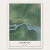 Herrings, New York map print, the full design