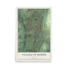 Homer, New York map print, 12" x 18" Archival Matte Print mockup