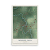 Honeoye Falls, New York map print, 12" x 18" Archival Matte Print mockup