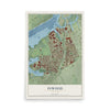 Inwood, New York map print, 12" x 18" Archival Matte Print mockup