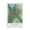 Map of the City of Ithaca, Tompkins County, New York, 12 x 18 inch unframed archival matte print
