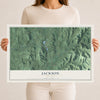Map of Jackson, New York, 12 x 18 inch unframed archival matte print
