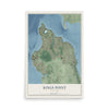Kings Point, New York map print, 12" x 18" Archival Matte Print mockup
