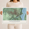 Map of the City of Kingston, Ulster County, New York, 12 x 18 inch unframed archival matte print