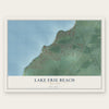 Lake Erie Beach, New York map print, the full design