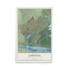 Lawrence, New York map print, 12" x 18" Archival Matte Print mockup