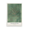Lima, New York map print, 12" x 18" Archival Matte Print mockup