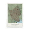 Lindenhurst, New York map print, 12" x 18" Archival Matte Print mockup