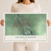 Malone, New York map print, 12" x 18" Archival Matte Print mockup