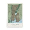 Massapequa, New York map print, 12" x 18" Archival Matte Print mockup