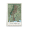 Massapequa Park, New York map print, 12" x 18" Archival Matte Print mockup