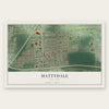 Mattydale, New York map print, the full design