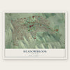 Meadowbrook, New York map print, the full design