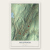 Millwood, New York map print, the full design