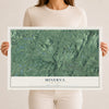 Minerva, New York map print, 12" x 18" Archival Matte Print mockup
