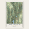 Mongaup Valley, New York map print, the full design