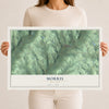 Morris, New York map print, 12" x 18" Archival Matte Print mockup