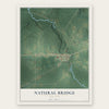 Natural Bridge, New York map print, the full design