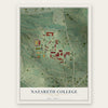 Nazareth College, New York map print, the full design