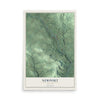 Newport, New York map print, 12" x 18" Archival Matte Print mockup