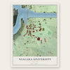 Niagara University, New York map print, the full design