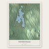 Niverville, New York map print, the full design