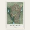 North Babylon, New York map print, the full design