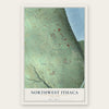 Northwest Ithaca, New York map print, the full design