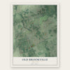 Old Brookville, New York map print, the full design