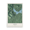 Olive, New York map print, 12" x 18" Archival Matte Print mockup