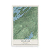 Orleans, New York map print, 12" x 18" Archival Matte Print mockup