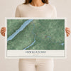 Oswegatchie, New York map print, 12" x 18" Archival Matte Print mockup