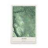 Otto, New York map print, 12" x 18" Archival Matte Print mockup