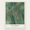 Port Byron, New York map print, the full design