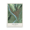 Port Jervis, New York map print, 12" x 18" Archival Matte Print mockup