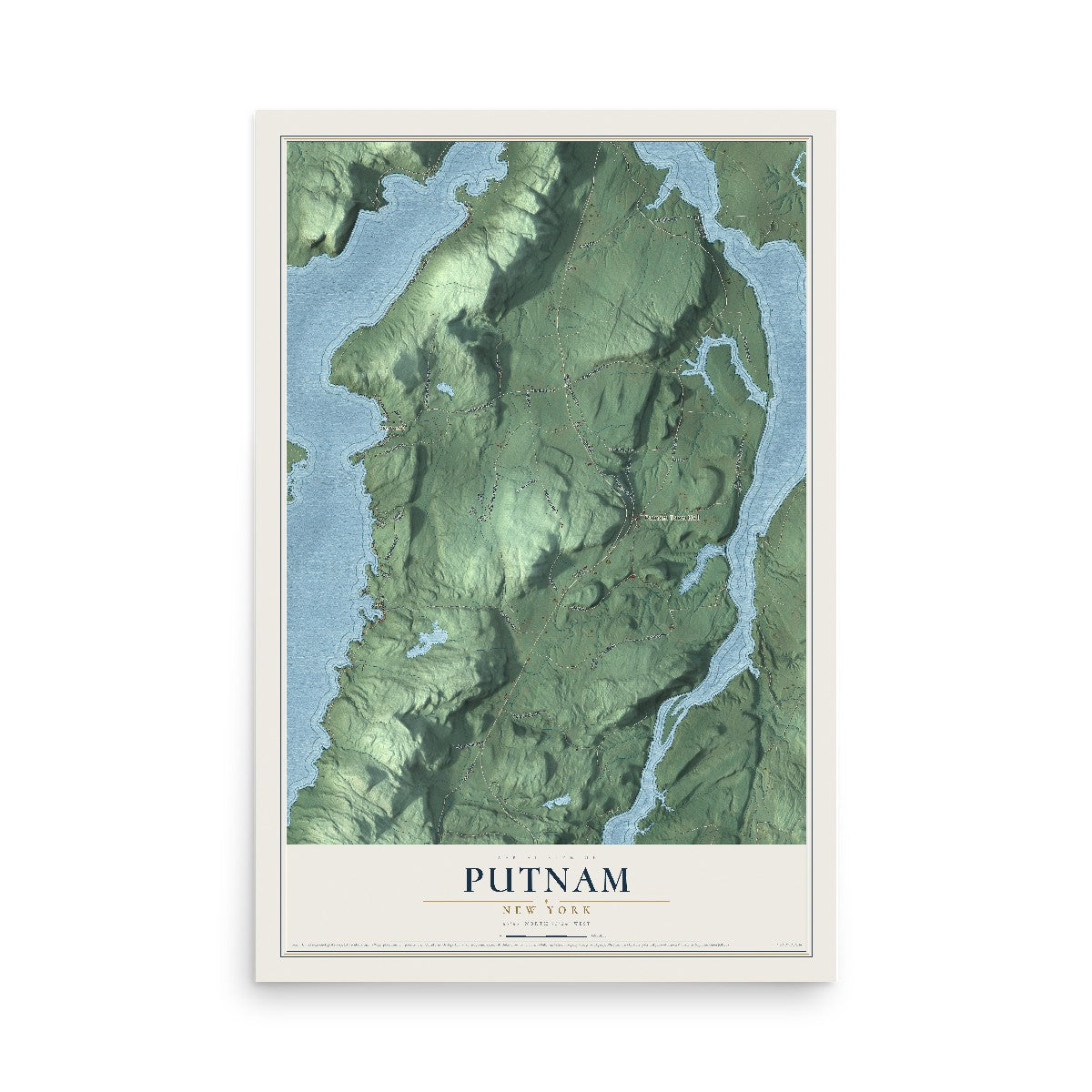 Putnam, New York map print, 12" x 18" Archival Matte Print mockup