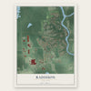 Radisson, New York map print, the full design