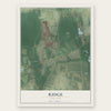 Ridge, New York map print, the full design