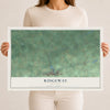 Ridgeway, New York map print, 12" x 18" Archival Matte Print mockup