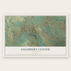 Salisbury Center, New York map print, the full design