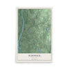 Schodack, New York map print, 12" x 18" Archival Matte Print mockup