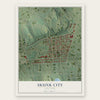 Skunk City, New York map print, the full design