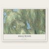Smallwood, New York map print, the full design